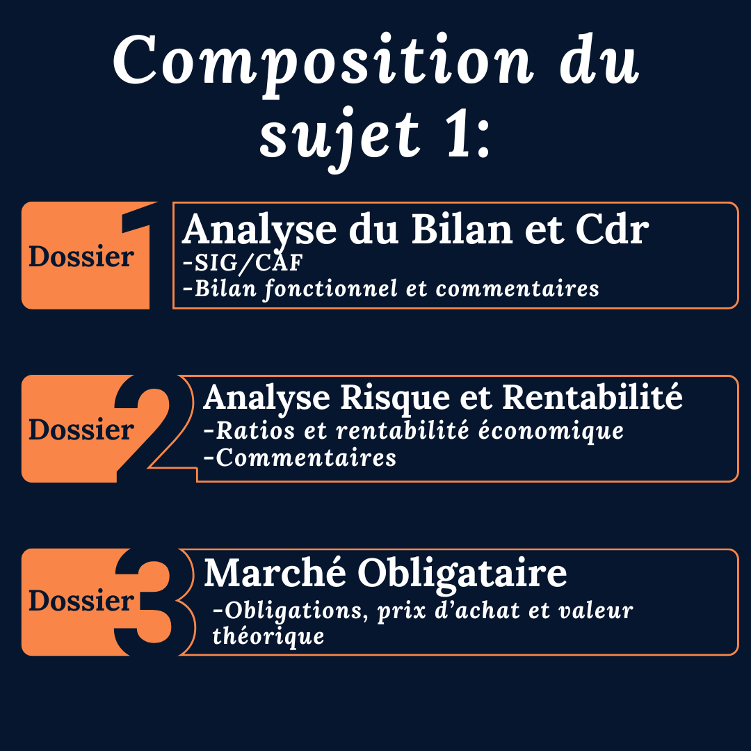 Examen blanc en temps réel DCG UE6 - Sujet 1 (Disponible En Mars 2025)