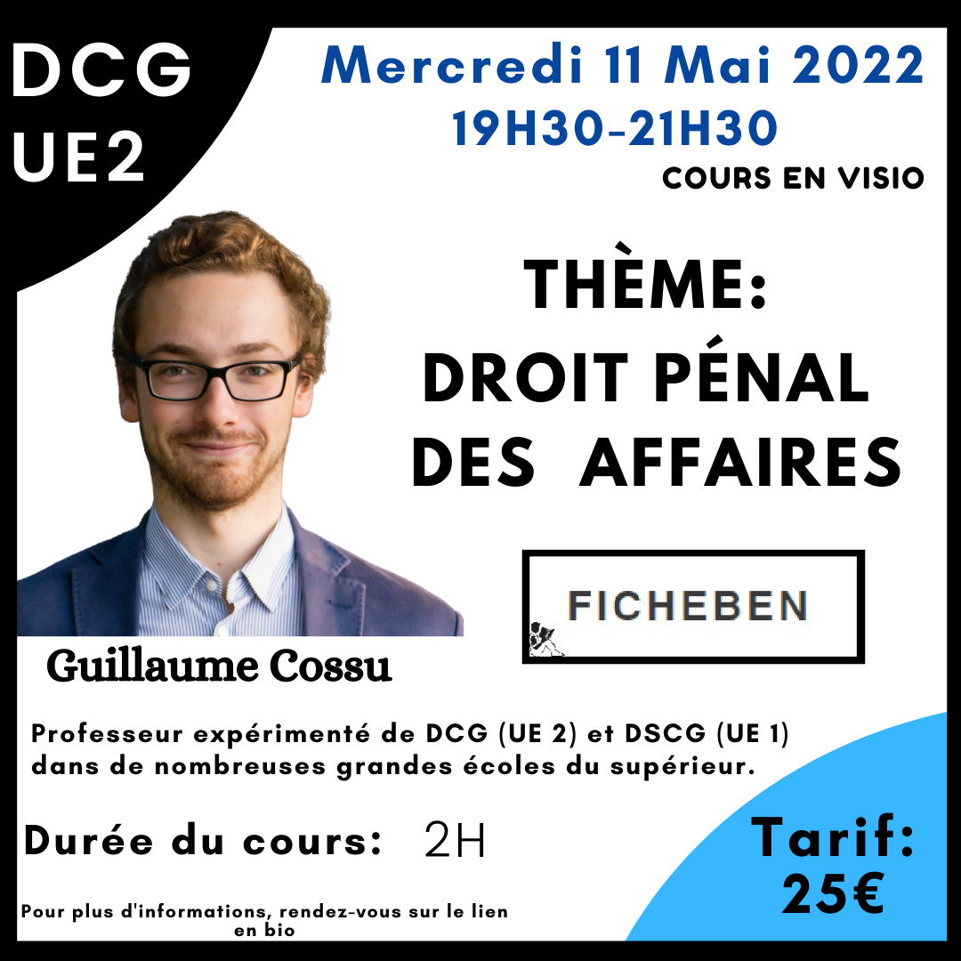 Cours droit pénal des affaires -FicheBEN