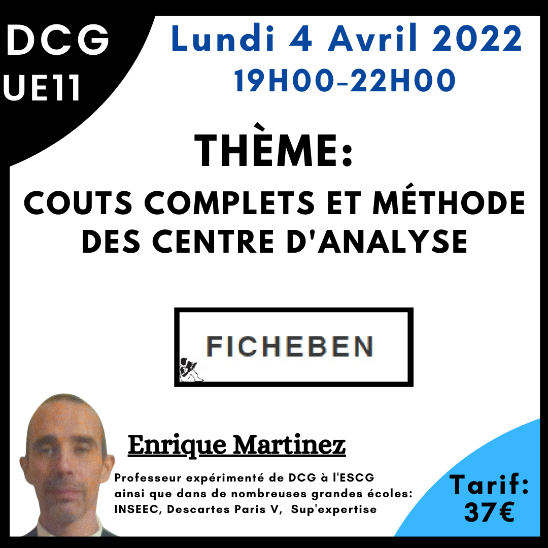 Couts complets et méthode des centres d'analyse -FicheBEN