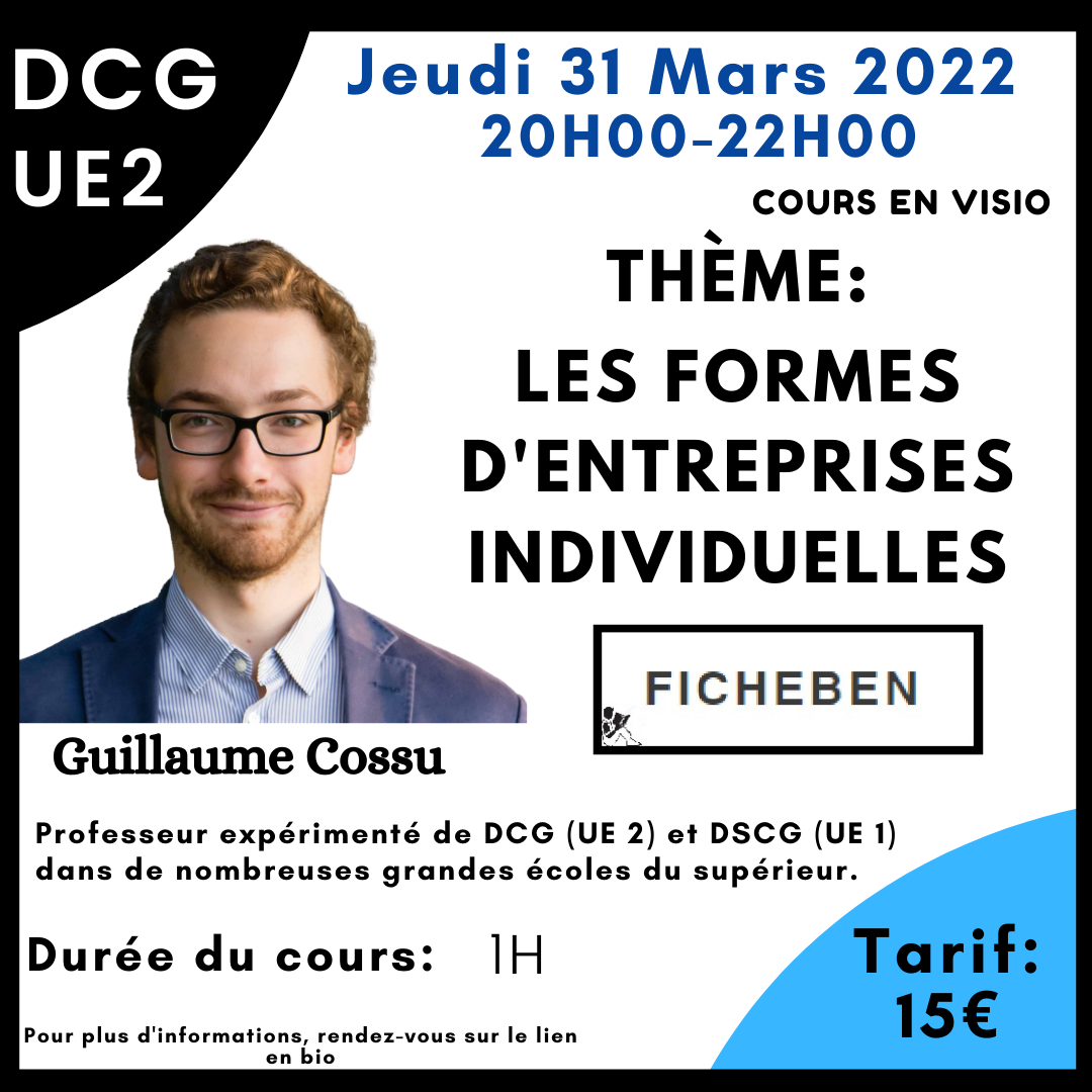 Cours sur les formes d'entreprises individuelles -FicheBEN