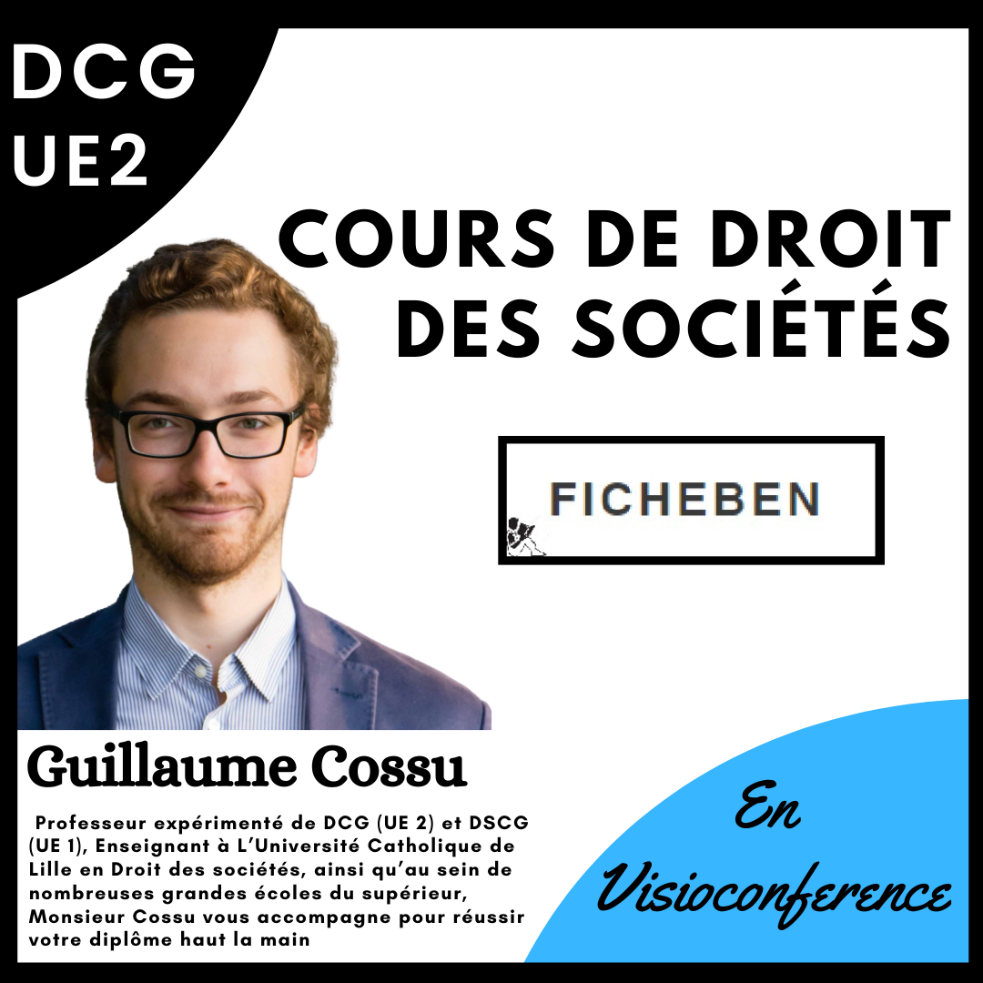 Cours particuliers One-to-One droit des sociétés -FicheBEN
