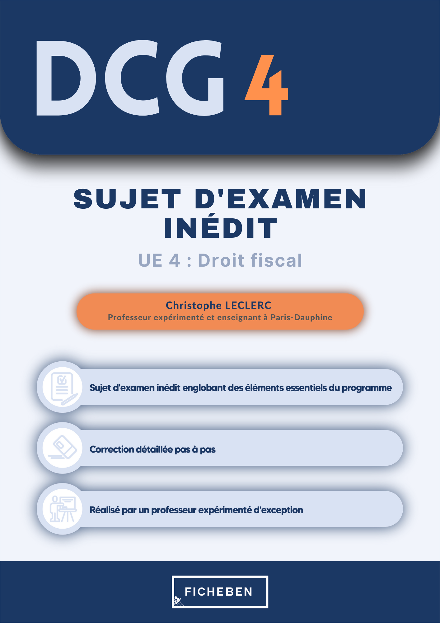 Sujet 2022 UE 4 Droit fiscal inédit- (TVA-IR-IS) -FicheBEN