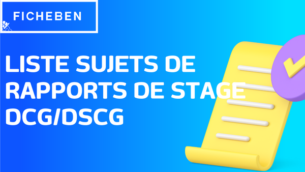 DCG : Cours, Annales, Fiches DCG à jour. Révisions facilitées – FicheBEN