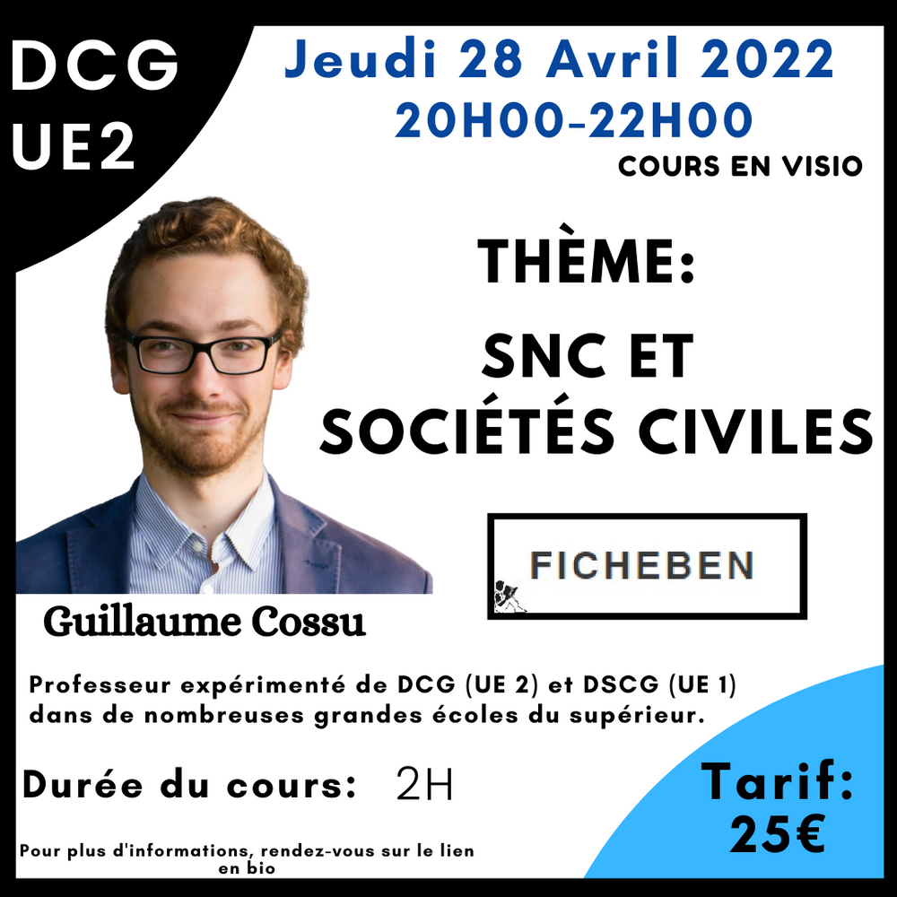 Cours SNC et sociétés civiles  -FicheBEN