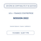 Sujet 2022 UE6 Finance d'entreprise inédit  -FicheBEN