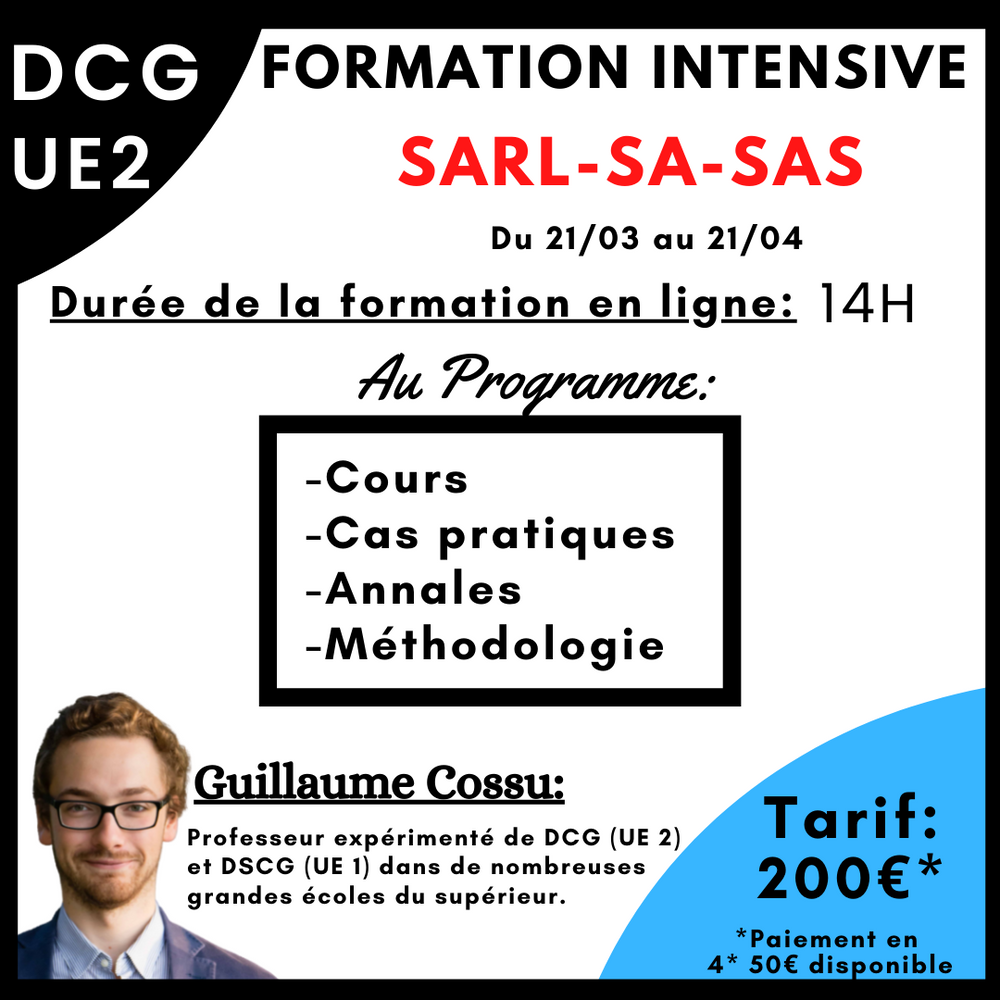 Formation intensive SARL-SA-SAS  -FicheBEN